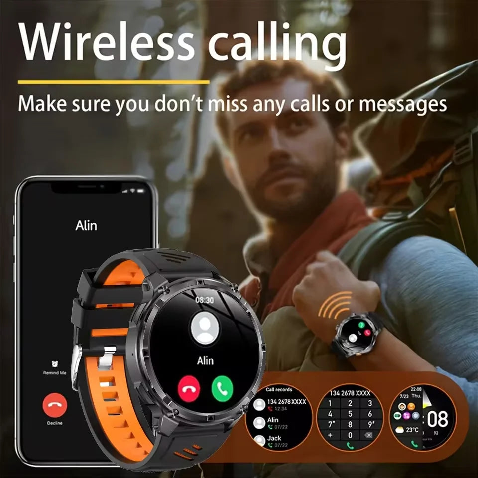 Rugged Outdoor GPS Smart Watch 1100mAh – 1.7" AMOLED