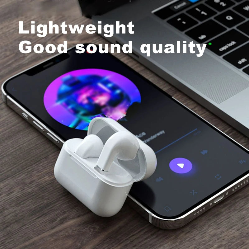 Pro 5S Bluetooth Earphone Stereo Wireless Headphone In-Ear HiFi Earbud HandsFree Headset Mic Noise Reduction Mini Sport Earplugs