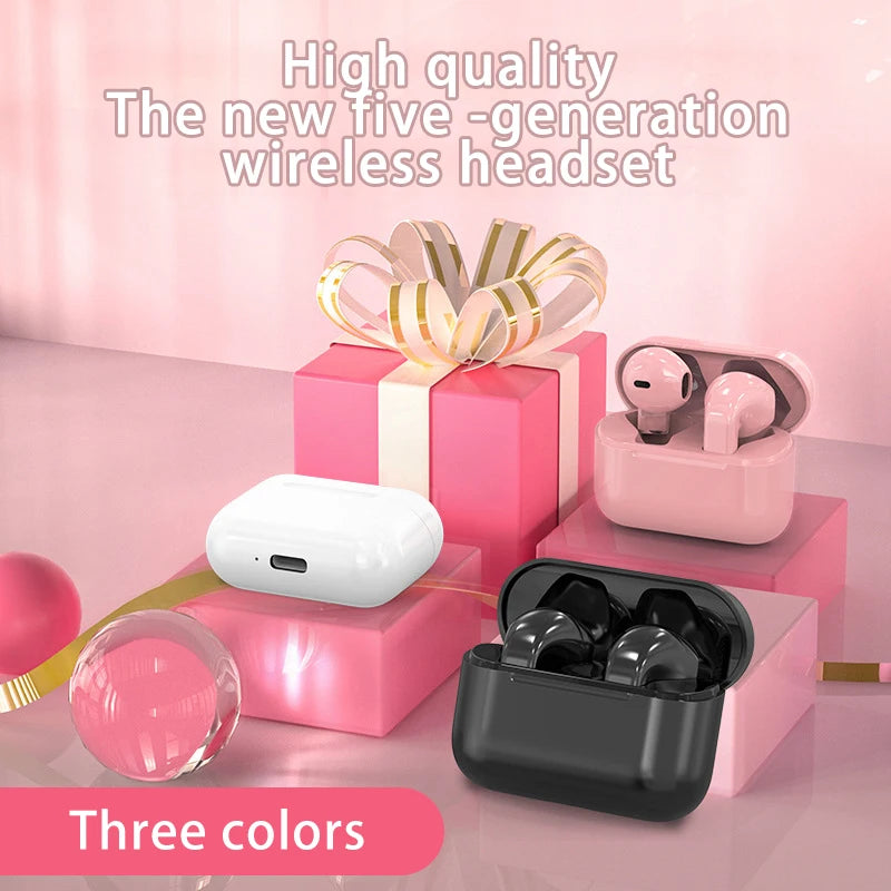 Pro 5S Bluetooth Earphone Stereo Wireless Headphone In-Ear HiFi Earbud HandsFree Headset Mic Noise Reduction Mini Sport Earplugs
