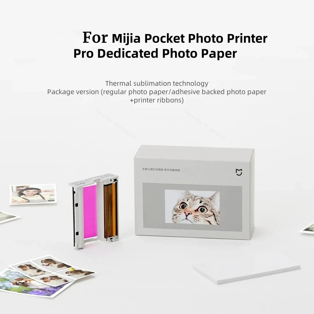 3-inch Photo Paper For Mijia Pocket Photo Printer Pro Dedicated Photo Paper Adopts New Sublimation Printing Technology