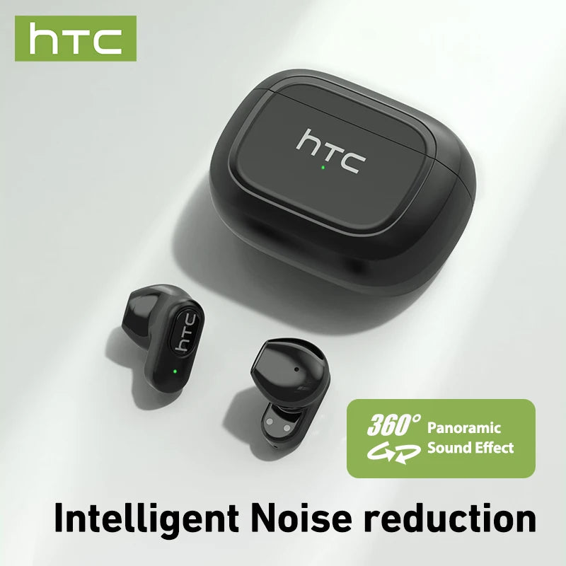 HTC NE51 TWS Wireless Earbuds Bluetooth 6.0 AI Translator ENC Noise Cancelling IPX5 Waterproof 14.2mm HiFi Stereo Headphones